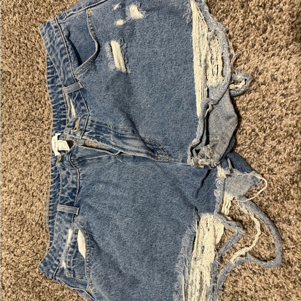 Forever 21 Blue Denim Cutoff Shorts